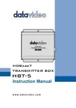 Предварительный просмотр 1 страницы Datavideo HBT-5 Instruction Manual