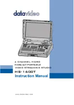 Datavideo HS-1600T-2C140TM Instruction Manual preview