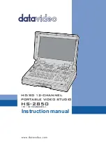 Предварительный просмотр 1 страницы Datavideo HS-2850 Instruction Manual