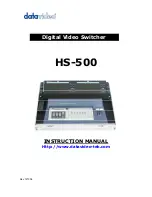 Datavideo HS-500 Instruction Manual предпросмотр