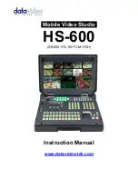 Предварительный просмотр 1 страницы Datavideo HS-600 Instruction Manual