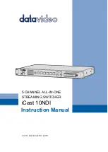 Предварительный просмотр 1 страницы Datavideo iCast 10NDI Instruction Manual