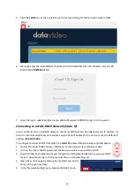 Предварительный просмотр 37 страницы Datavideo iCast 10NDI Instruction Manual