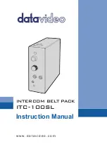 Предварительный просмотр 1 страницы Datavideo ITC-100SL Instruction Manual