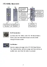 Предварительный просмотр 7 страницы Datavideo ITC-100SL Instruction Manual