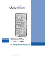 Предварительный просмотр 1 страницы Datavideo MCU-100P Instruction Manual