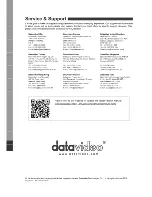 Preview for 16 page of Datavideo MCU-100S Quick Start Manual