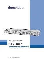 Предварительный просмотр 1 страницы Datavideo MCU-200P Instruction Manual