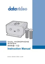 Preview for 1 page of Datavideo MMS-10 Instruction Manual