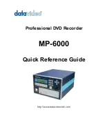 Preview for 1 page of Datavideo MP-6000 Quick Reference Manual