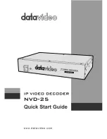 Datavideo NVD-25 Quick Start Manual предпросмотр