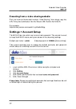 Предварительный просмотр 22 страницы Datavideo NVD-35 Instruction Manual