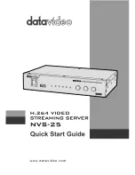 Datavideo NVS-25 Quick Start Manual предпросмотр