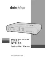 Preview for 1 page of Datavideo NVS-30 Instruction Manual