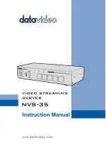 Datavideo NVS-35 Instruction Manual preview