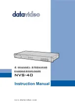 Datavideo NVS-40D Instruction Manual preview