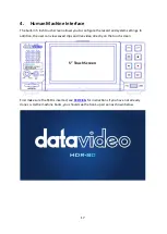 Preview for 17 page of Datavideo ProRes HDR-80 Instruction Manual