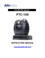 Datavideo PTC-100 Instruction Manual preview