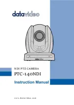 Предварительный просмотр 1 страницы Datavideo PTC-140NDI Instruction Manual