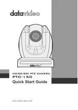 Datavideo PTC-150 Quick Start Manual предпросмотр