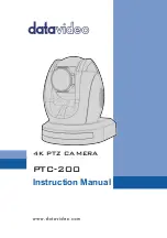 Datavideo ptc-200 Instruction Manual предпросмотр