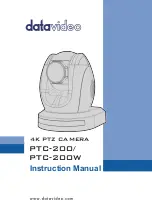 Datavideo PTC-200W Instruction Manual предпросмотр