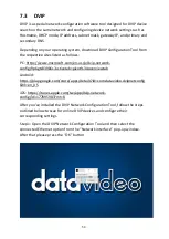 Предварительный просмотр 50 страницы Datavideo PTC-280NDI Instruction Manual