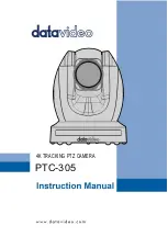 Datavideo PTC-305 Instruction Manual предпросмотр