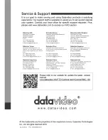 Preview for 16 page of Datavideo RMC-190 Quick Start Manual