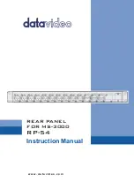 Datavideo RP-54 Instruction Manual preview