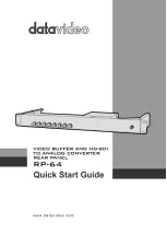 Datavideo RP-64 Quick Start Manual предпросмотр