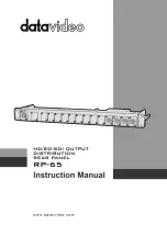 Datavideo RP-65 Instruction Manual предпросмотр