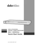 Datavideo SE-1200MU Quick Start Manual preview