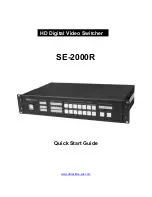 Preview for 1 page of Datavideo SE-2000R Quick Start Manual