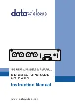 Datavideo SE-2850 Instruction Manual preview