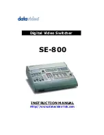 Предварительный просмотр 1 страницы Datavideo SE-800 Instruction Manual