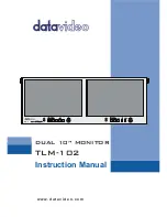 Datavideo TLM-102 Instruction Manual preview