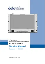 Preview for 1 page of Datavideo TLM-170FR Service Manual