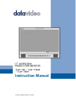 Предварительный просмотр 1 страницы Datavideo TLM-170K Instruction Manual