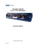 Datavideo TLM-433 Instruction Manual preview