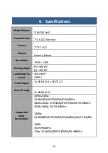 Preview for 30 page of Datavideo TLM-700UHD Instruction Manual