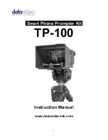 Предварительный просмотр 1 страницы Datavideo TP-100 Instruction Manual