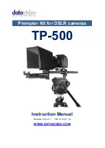 Предварительный просмотр 1 страницы Datavideo TP-500-B Instruction Manual