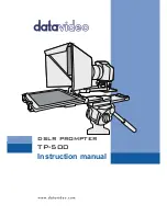 Preview for 1 page of Datavideo TP-500 Instruction Manual