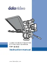 Datavideo TP-650B Instruction Manual preview