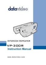 Datavideo VP-300R Instruction Manual предпросмотр