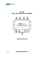 Предварительный просмотр 1 страницы Datavideo VP-445 Instruction Manual