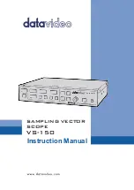 Datavideo VS-150 Instruction Manual preview