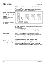 Preview for 14 page of Datcon DT1010 Series Operating Instructions Manual