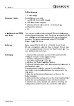 Preview for 17 page of Datcon DT1010 Series Operating Instructions Manual